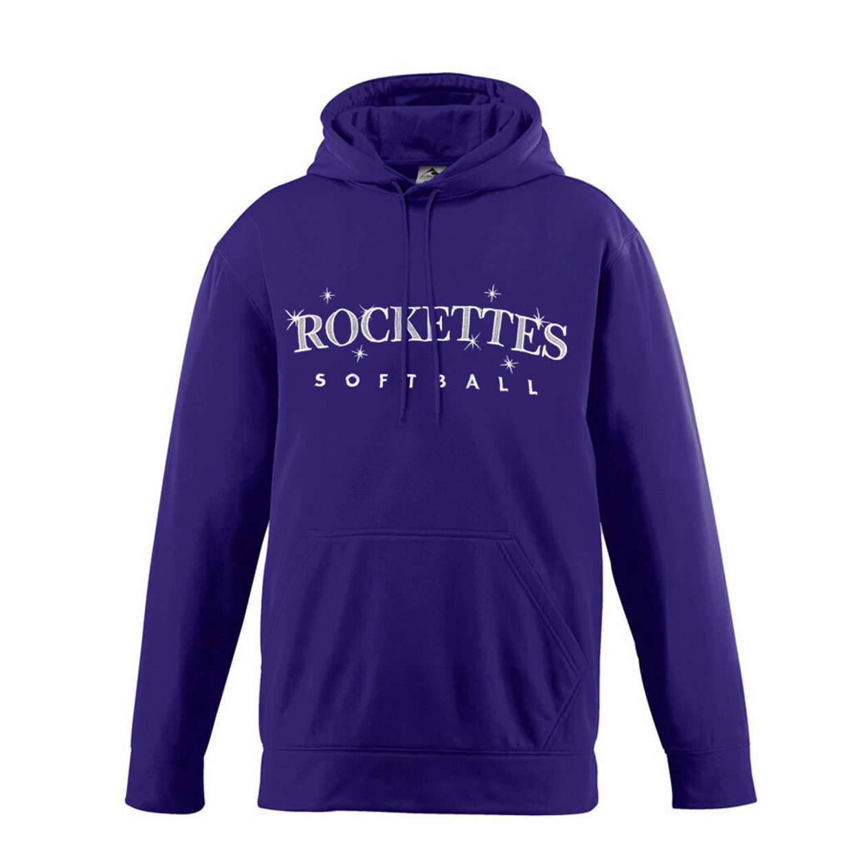 Rockettes Embroidered Hooded Sweatshirt Purple