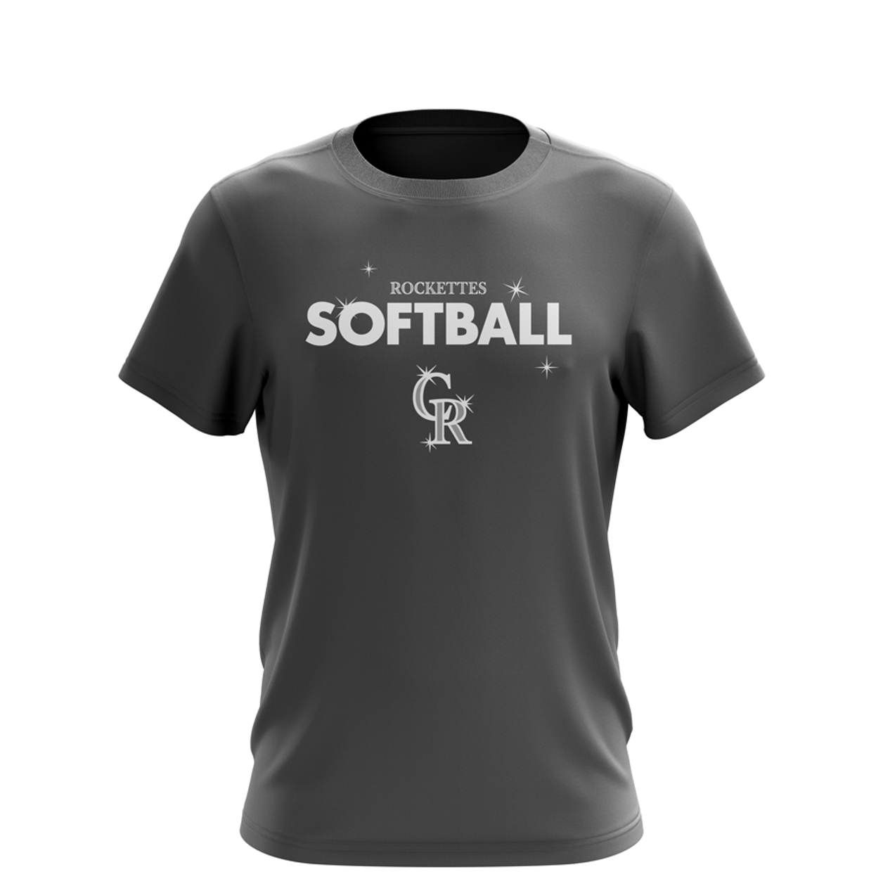 Softball Performance T-Shirt Charcoal